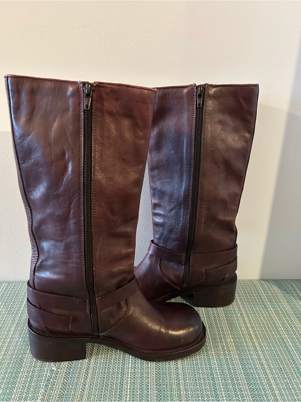 Vintage Foundry Co. Womens Brown Leather Side Zip Riding Boots Size 6.5 - Picture 7 of 12
